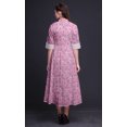 thumbnail image 3 of Bimba Robe Chemise Décontractée à Imprimé Floral pour Femme, Robe Évasée Mi-Mollet de Fête - X-Grand, 3 of 5