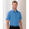 thumbnail image 3 of Russell Collection Chemise Popeline à Manches Courtes en Poly-Coton Entretien Facile pour Hommes, 3 of 4
