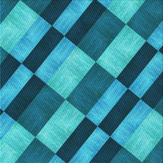 Ahgly Company Tapis d'Intérieur Lavable à la Machine, Carré, Transitionnel, Vert Sarcelle, Tapis de Zone, 8 Pieds Carré