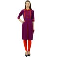 thumbnail image 1 of Phagun Kurti Droite à Col Mandarin pour Femmes, Robe Ethnique Indienne de Designer, 1 of 2