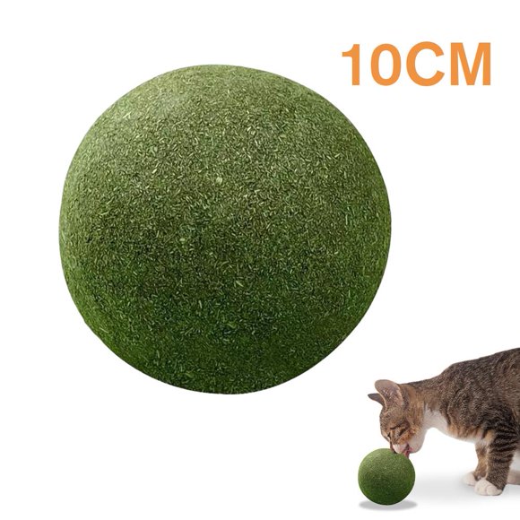 3.94 Inch Huge Catnip Ball, 2026 NEW Giant Catnip Balls for Cats, Jumbo Cat Nip Balls, Interactive Cat Toy for Indoor Cats, Pet Nip Licking Ball, Big Teething Chew Toys - Kitty Teeth Cleaning Lick Toy