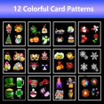 thumbnail image 4 of Christmas Projector Lights  (12 Pattern ) LED Snowflakes  Landscape Lamp Bright Indoor Outdoor Waterproof Lighting for Halloween  Christmas  Holiday  Party  Birthday Remote control includ, 4 of 13