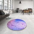 thumbnail image 4 of Ahgly Company Tapis de Zone Rectangulaire Transitionnel Bleu Ardoise pour Intérieur, Lavable à la Machine, 2 Pieds x 4 Pieds, 4 of 7