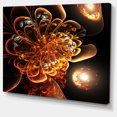 thumbnail image 2 of Dark Orange Fractal Flower Digital Art - Floral Canvas Art Print, 2 of 3