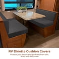 thumbnail image 3 of RV Dinette Cushion Covers, Elastic RV Camper Bench & Backrest Cushion Covers, Stretchy Camper Loveseat Sofa Protectors, Universal Fit & Machine Washable, 3 of 8