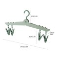 thumbnail image 4 of Birdeem Folding Clothes Hanger Portable Travel Multi Functional Plastic Clothes Hanger, 4 of 10