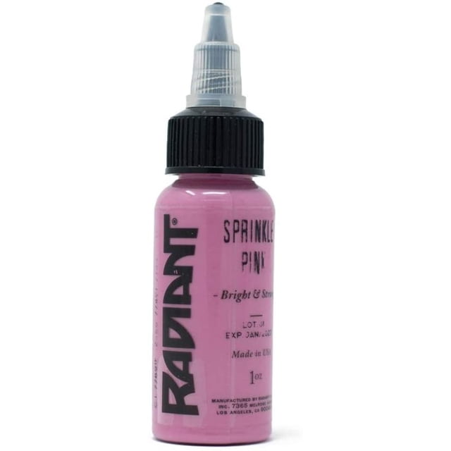 Radiant Colors Tattoo Ink - SPRINKLE PINK (Pastel) 1oz