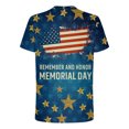 thumbnail image 5 of LSLJS T-Shirts Patriotiques pour Hommes T-Shirts à Imprimé Rayures de la Fête de l'Indépendance Col Rond Manches Courtes, 5 of 5