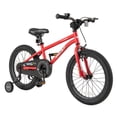thumbnail image 1 of Costway 18-Inch Kid's Bike for 4-8 Years Old with Adjustable Saddle & Anti-slip Handlebar Red, 1 of 10