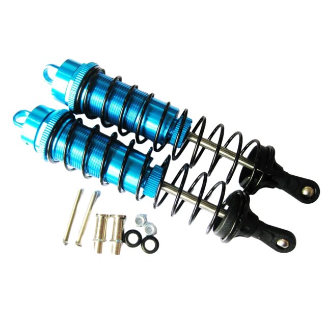 maskred Front Rear Shock Absorber For 94762 Aluminum Alloy Monster Trucks Smooth 2pcs RC Car Accessories Replacement Parts Blue