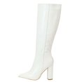 thumbnail image 2 of LSLJS Bottes à Talons Hauts Jusqu'au Genou pour Femmes, Bottes Mode à Talons Hauts Jusqu'au Genou pour Femmes à Talon Épais, Bout Pointu, Fermeture Éclair Latérale, Bottes Jusqu'au Genou pour Femmes, 2 of 8