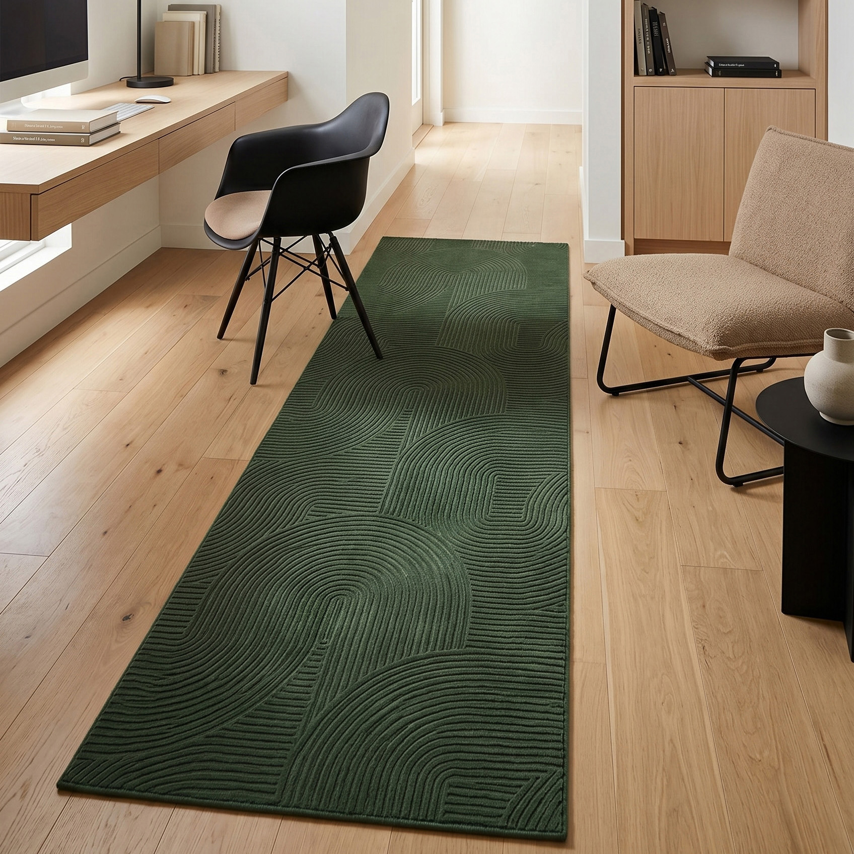 Tapis Elion Lavable A la Machine Contemporain/Moderne pour Salon, Chambre, Salle Manger, Entrée, Couloir et Plus Encore.