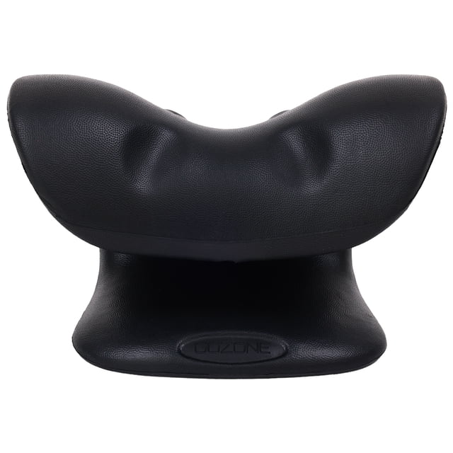Neck and Shoulder Relaxer by GoZone in black textured material with ergonomic curved design to support neck and shoulders, easing tension and improving posture, lightweight and durable for daily muscle recovery at home or on the go.