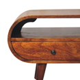 thumbnail image 3 of Artisan Furniture Solid Wood Chestnut Circular TV Stand, 3 of 8