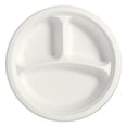 thumbnail image 2 of Go4Green Assiettes 3 Compartiments Compostables de 10 Po, 20 Pcs, 2 of 6