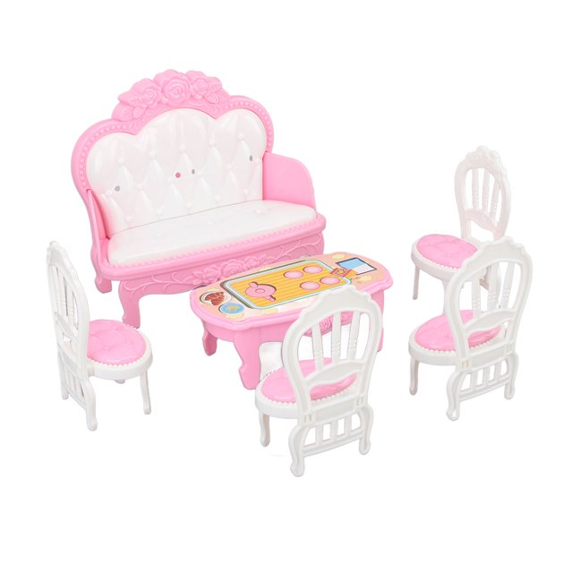 1:6 Table Basse Canapé Maison de Poupée, Meubles de Salon Miniatures pour Accessoires Maison de Poupée