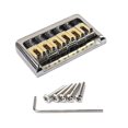 thumbnail image 3 of 6 Strings Hardtail Saddle Bridge With Wrench And Screws For Fender Strat Electric Guitar Replacemen Banmo, 3 of 5