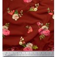 thumbnail image 1 of Soimoi Green Cotton Poplin Fabric Fruits Printed Craft Fabric by the Yard 56 Inch Wide, 1 of 3