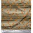 thumbnail image 1 of Soimoi Polyester Crepe Fabric Stripe & Giraffe Animal Printed Craft Fabric by The Yard 52 Inch Wide, 1 of 3