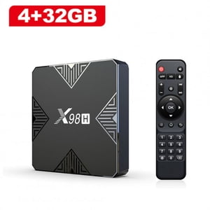 Intelligent TV boîte X98h Android 12 Allwinner H618 Bluetooth 5.0 Wifi 2.4g 5g 4k Lecteur multimédia Définir la case supérieure US Prise 4+32 Go