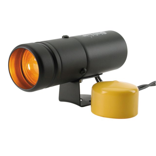 AutoMeter Gauge Shift Light 5334 Super-Lite; 1-5/8 Inch Diameter; Amber Lens/Yellow Boot; Black Case