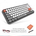 thumbnail image 4 of Ajazz Ajazz 308i Bluetooth Keyboard - Compact 84-Key Wireless Keyboard for Windows, iOS, Android, Mac - Stylish Grey Design with 10m Range & Noise-Reduction Keys, 4 of 7