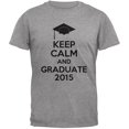 thumbnail image 1 of Keep Calm Graduate 2015 Heather Grey Adult T-Shirt, 1 of 1