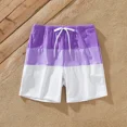 thumbnail image 4 of PatPat Men's Colorblock Beach Board Swim Shorts, Size M, 4 of 6