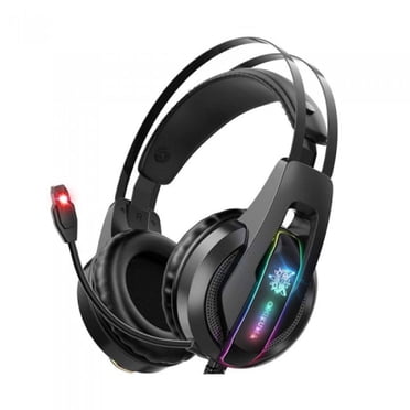 WINGOMART K16 Gaming Headset Over-ear 3.5mm LED Light Stereo Bass Game Headphones with Mic for PC Laptop Gamer Xbox One, PS5, PS4, PC, Nintendo Switch playstation 5 Gaming headset - Black