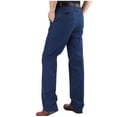 thumbnail image 1 of LOVZFMLL Jeans Mens Casual Solid Zipper High Stretch Straight Leg High Waisted Denim Pants, 1 of 1