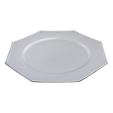 Charger Plate (Octagon) (Silver) (13") - Set of 6