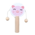 thumbnail image 3 of EIGTHTAIL Cartoon Wooden Handheld Musical Mini Rattle Drum Shaker Education Baby Toy, 3 of 7
