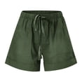 thumbnail image 3 of Cameland Womens Shorts Comfy Drawstring Elastic Waist Shorts Summer Casual Loose Solid Mid Rise Sports Short Pants with Pockets on, 3 of 4