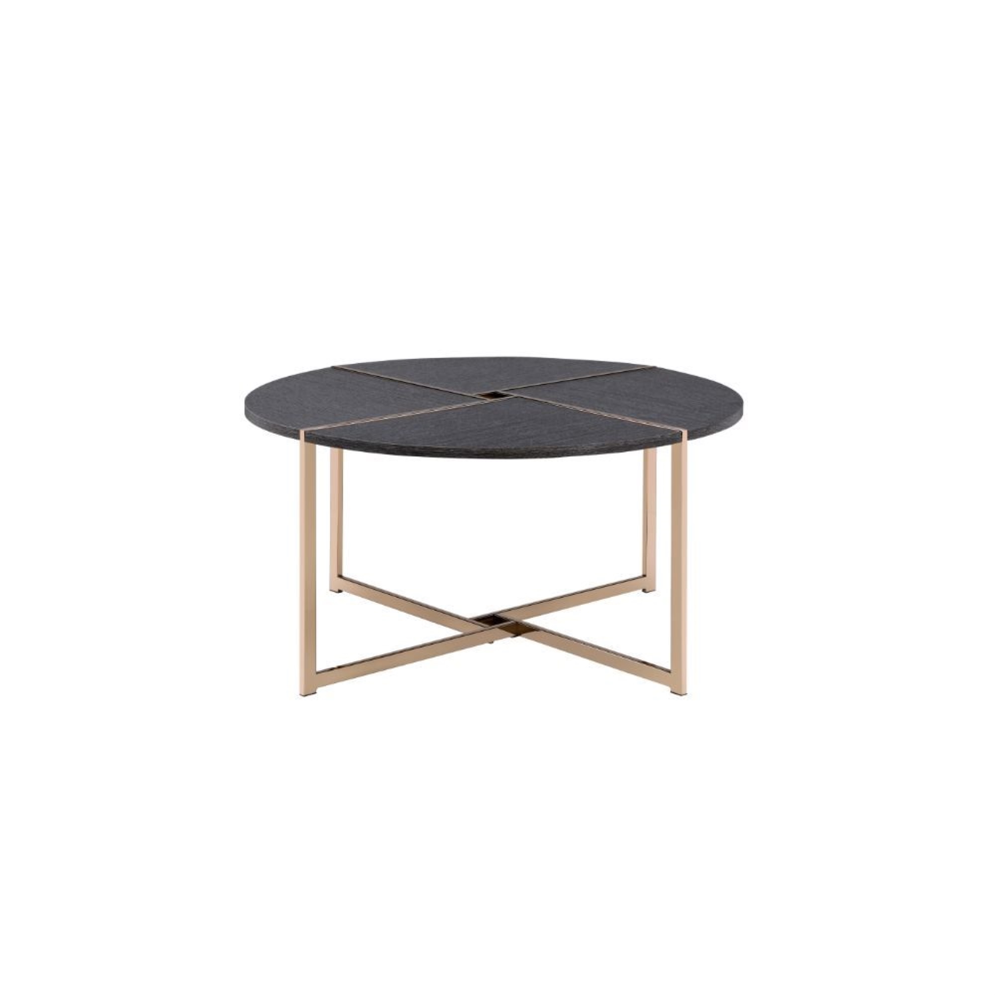 Acme Furniture 83005-VV Ergode Coffee Table Black & Champagne
