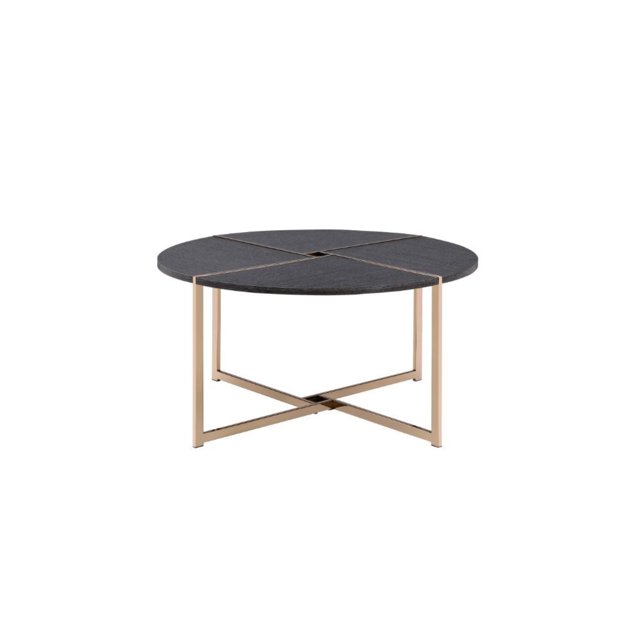 Acme Furniture 83005-VV Ergode Coffee Table Black & Champagne