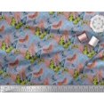 thumbnail image 2 of Soimoi Grey Rayon Fabric Colorful Butterfly Fabric Prints By Yard 42 Inch Wide, 2 of 5