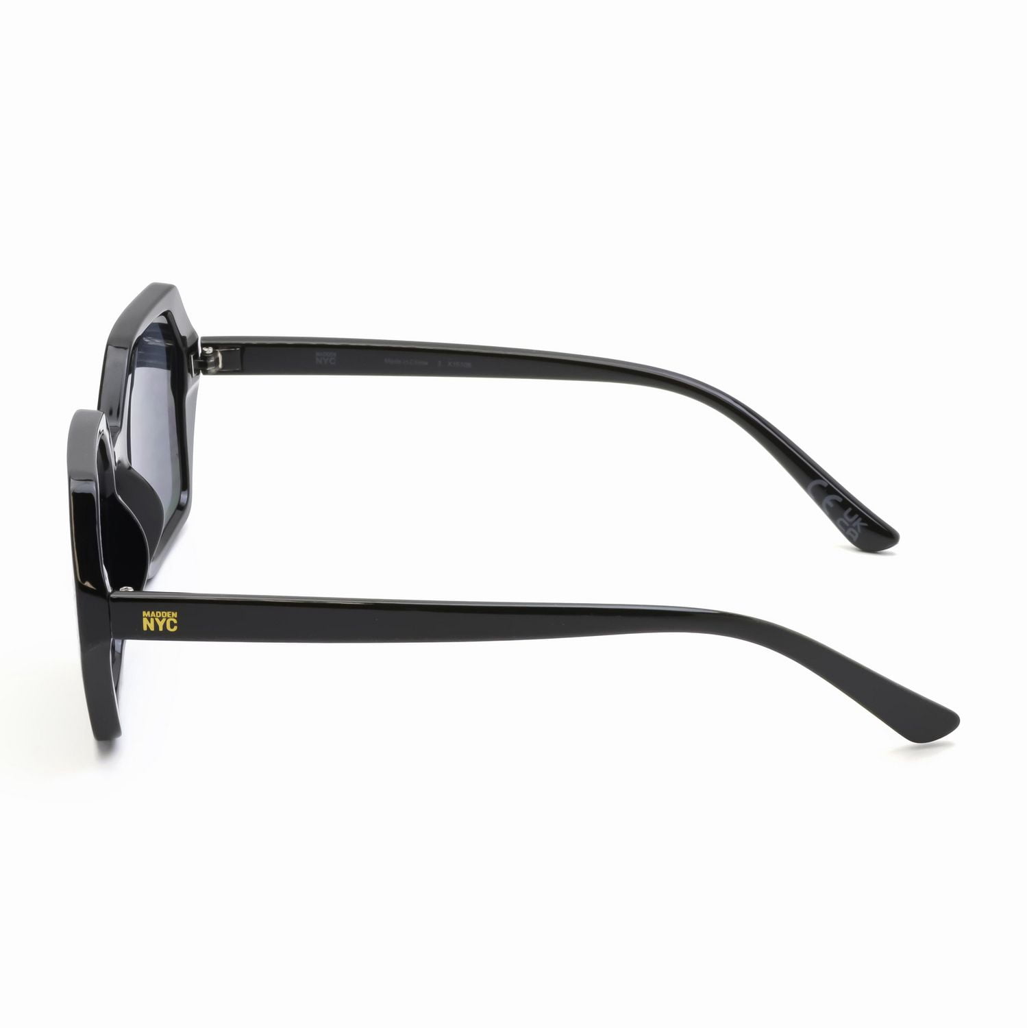 Lunettes de soleil Madden NYC noires carrées surdimensionnées