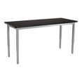 thumbnail image 1 of NPS SLT 8 Series 24x48" Metal Science Lab Table with HPL Top in Black, 1 of 3