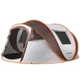 thumbnail image 2 of Echosmile White And Brown Pop Up Tent For 5-8 People, 2 of 12