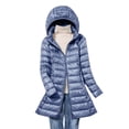 thumbnail image 1 of RKSTN Puffer Jacket Womens Lightweight Removable Hood Lightweight Down Jacket Mid-length Plus Size Zipper Thin Jacket with Pockets, 1 of 7