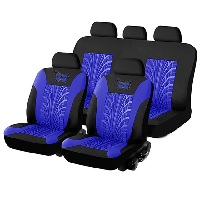 CEHVOM Full Set Of Car Seat Covers, Universal Embroidered Car Seat Cover Set Clearance