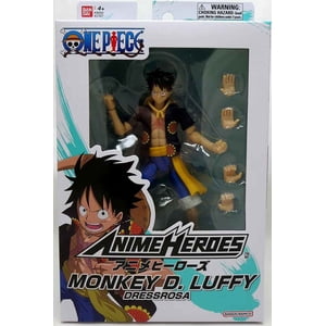 One Piece 6 Inch Action Figure Anime Heroes - Monkey D. Luffy Dressrosa Version