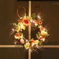 thumbnail image 1 of EGNMCR Warm LED Easter Bunny Garland, Rattan Circle, Easter Decoration, Luminous Pendant, The Best Decoration Choice For Easter, Gift, 1 of 8