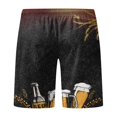thumbnail image 2 of Pantalons Courts Amples pour Hommes avec Cordon de Serrage Décontractés pour Fête Sports de Rue Plage Piscine Été, 2 of 4