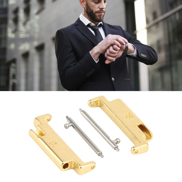 AMONSEE Metal Watch Band Adapter Set For 18-22mm Smartwatches Stainless Steel