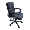 thumbnail image 1 of Chaise de bureau TygerClaw en cuir PU à dossier moyen, 1 of 3