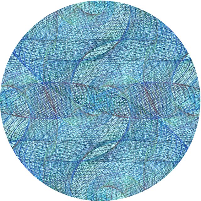 Ahgly Company Machine Washable Indoor Round Transitional Blue Diamond Blue Area Rugs, 8' Round