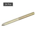 thumbnail image 3 of Unique Bargains M6x80mm Hanger Bolts, 24 Pack Double Ended Thread Dowel Screws, 3 of 5