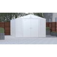 thumbnail image 1 of Arrow Select Steel Storage Shed, 10x14, Gris pâle, 1 of 8