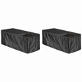 thumbnail image 1 of 2X Outdoor Deck Box Cover with Zipper Waterproof Garden Storage Box Cover Patio Storage Container Protective Cover Small, 1 of 8